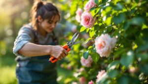 Kletterrosen im Frühjahr richtig einkürzen: Der Schnittwinkel entscheidet über üppige Sommerblüte