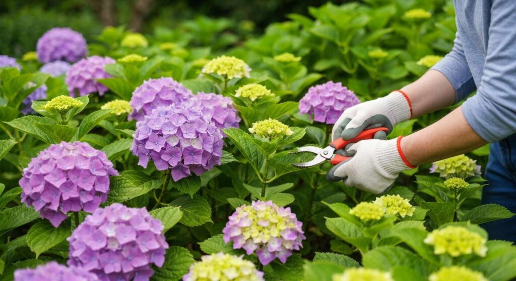 Hortensien im Frühling zurückschneiden, dieser Fehler kostet die Blüte