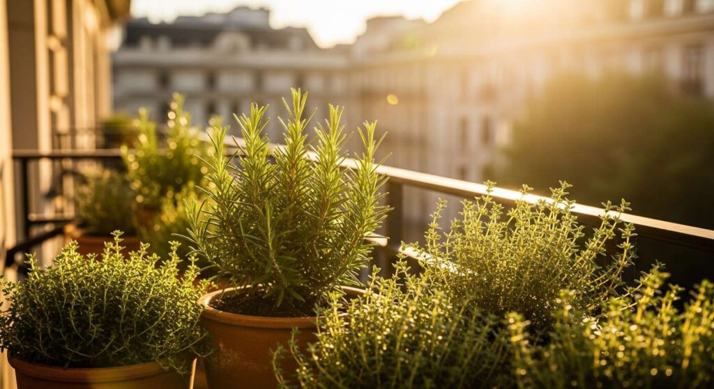 Mediterrane Kräuter auf dem Balkon, ab wann Rosmarin und Thymian raus dürfen